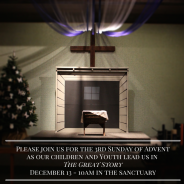 Join us for the 3rd Sunday of Advent