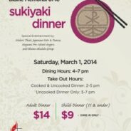 Sukiyaki Dinner March 1